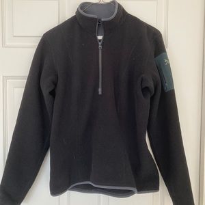 Arc’teryx Fleece Polartec Half Zip Vintage Black M